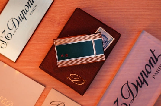 The Lacquered Signature Backside of the S.T. Dupont Vintage Lacquered Lighters