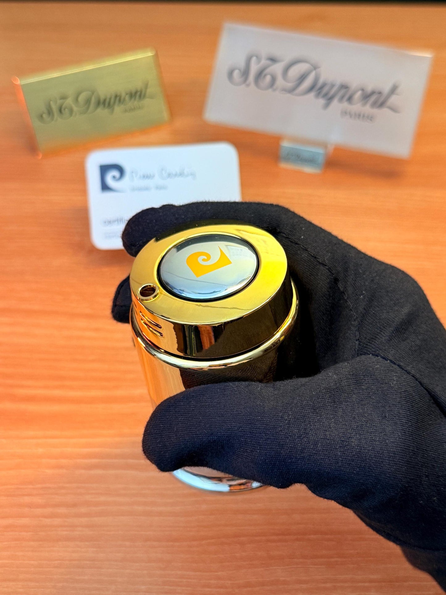 Vintage 1960 Pierre Cardin Table lighter futurestic design perfect decoration \ never used box and document \ rare model ideal gift unique
