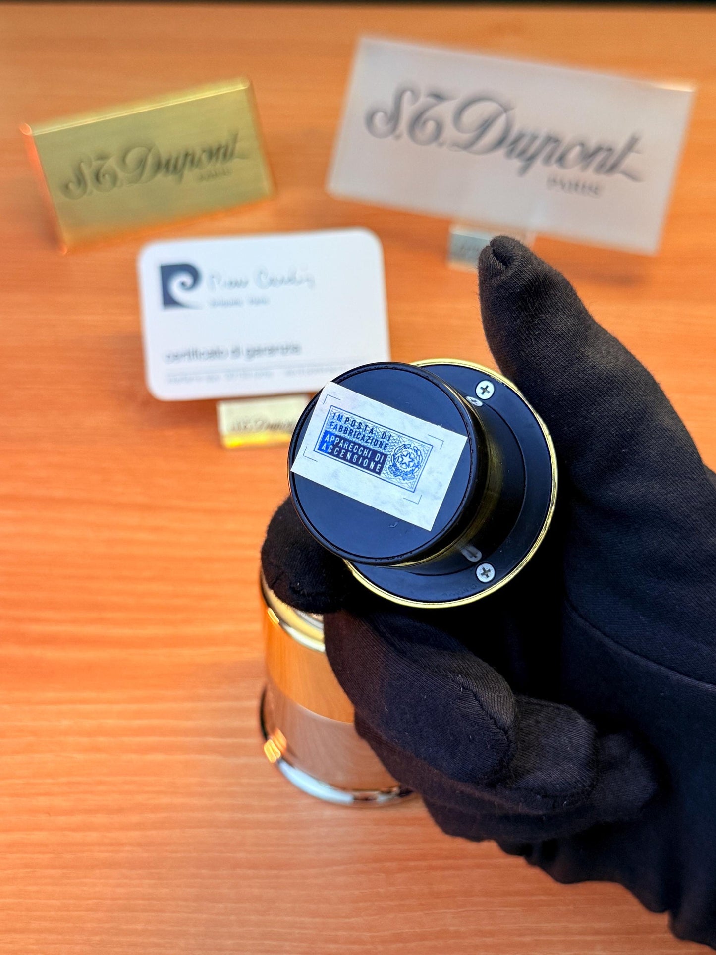 Vintage 1960 Pierre Cardin Table lighter futurestic design perfect decoration \ never used box and document \ rare model ideal gift unique