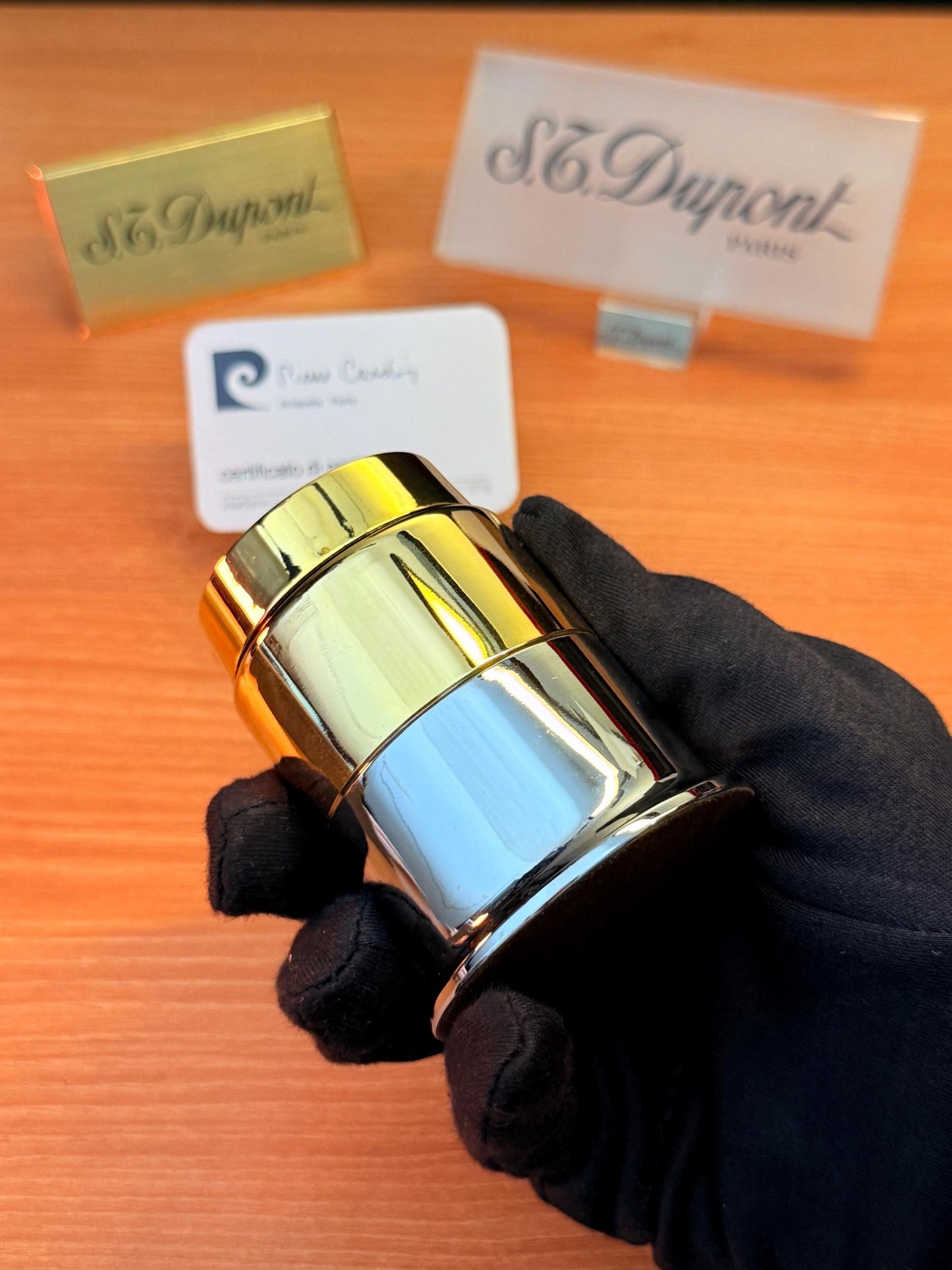 Vintage 1960 Pierre Cardin Table lighter futurestic design perfect decoration \ never used box and document \ rare model ideal gift unique
