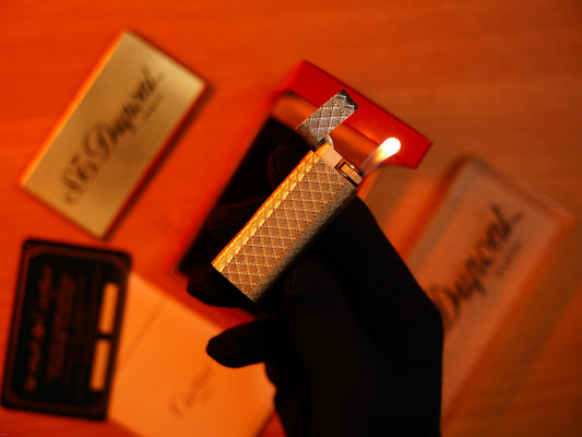 Vintage 1970 Early Cartier Production Heavy Silver Finish Rare Guilloché Pattern Lighter
