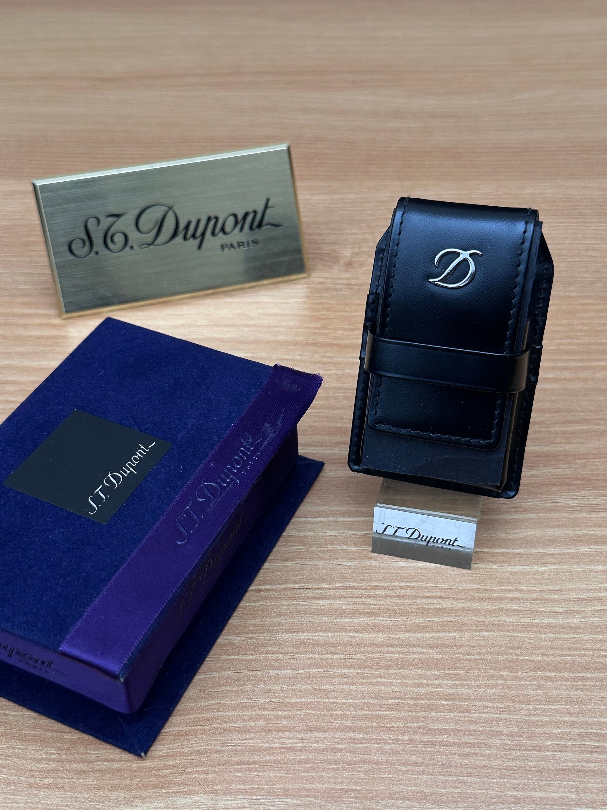 Authentic 1990 St Dupont lighter case for Line 1 model only large size / only case included / never used new with box