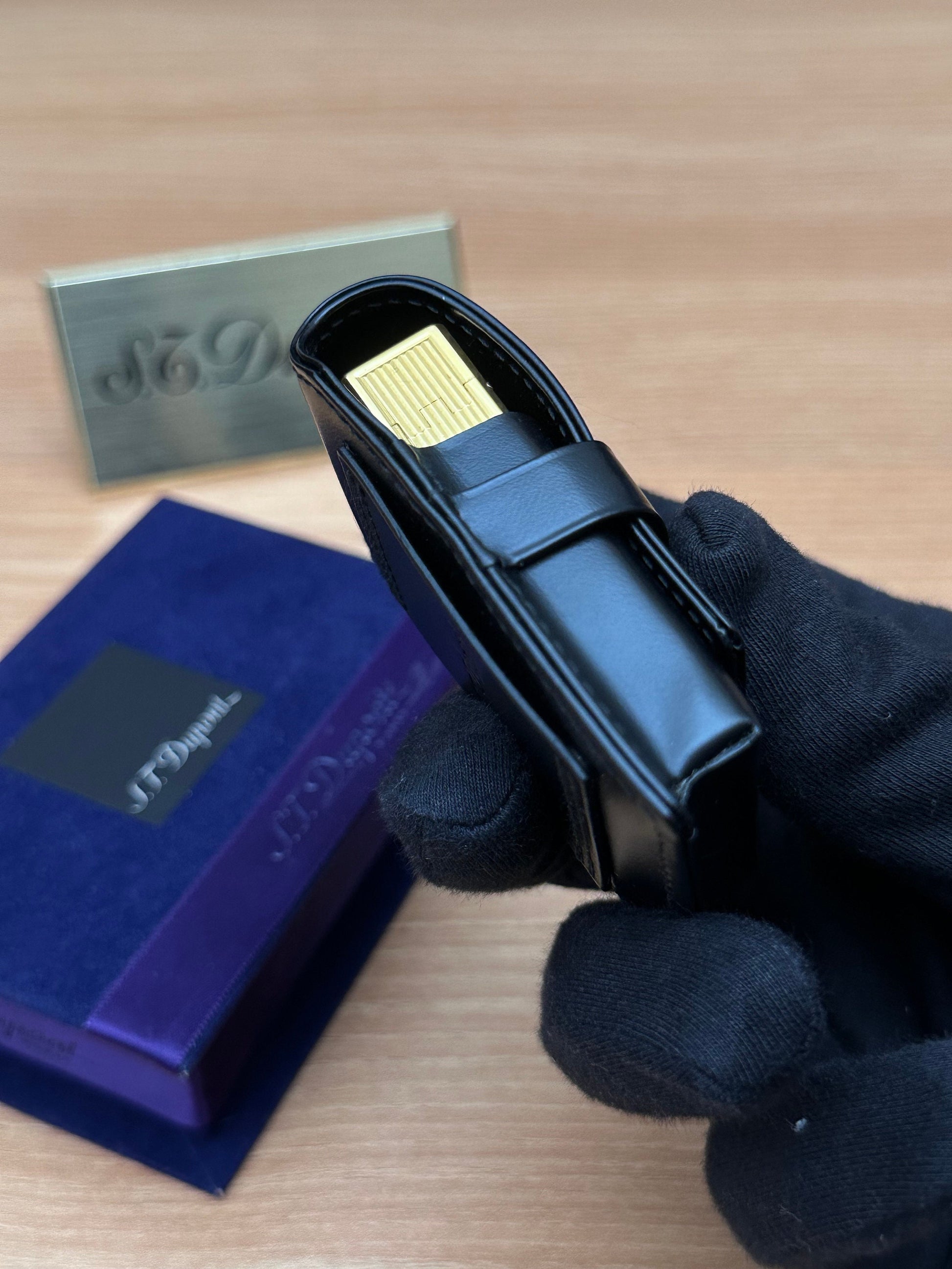 Authentic 1990 St Dupont lighter case for Line 1 model only large size / only case included / never used new with box