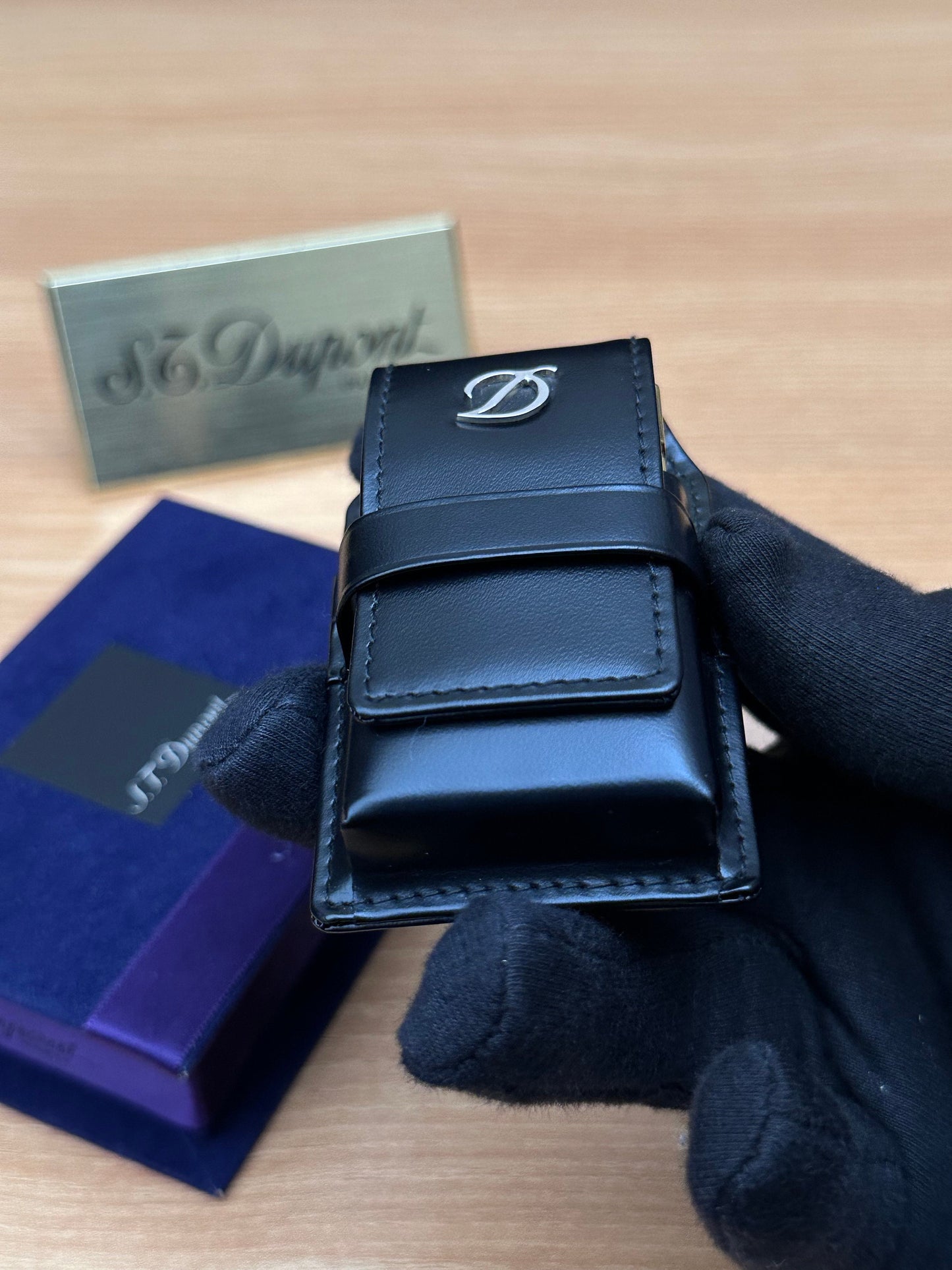 Authentic 1990 St Dupont lighter case for Line 1 model only large size / only case included / never used new with box
