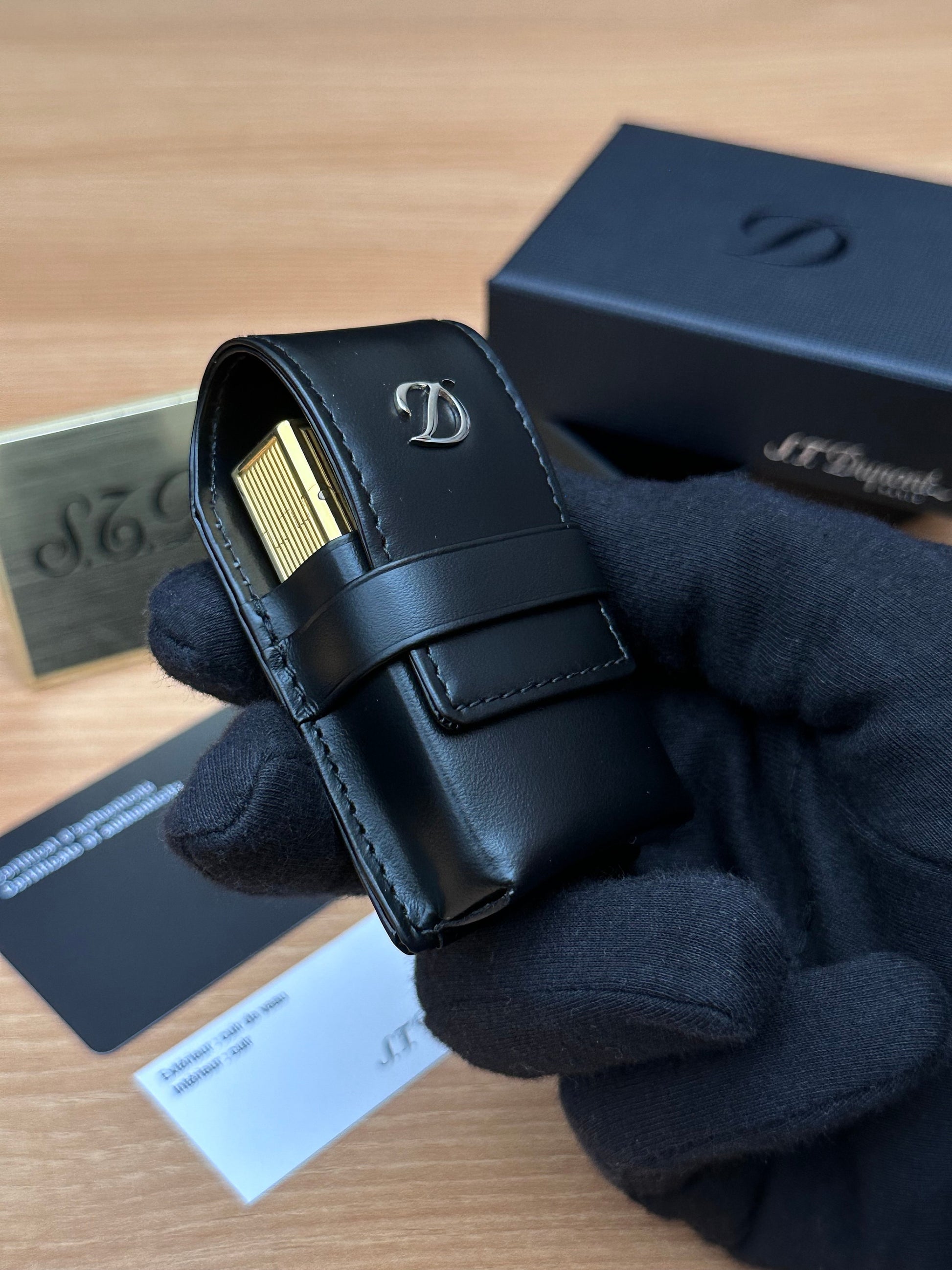 Authentic 1990 St Dupont lighter case for Line 1 model only large size / only case included / never used new with box and documents