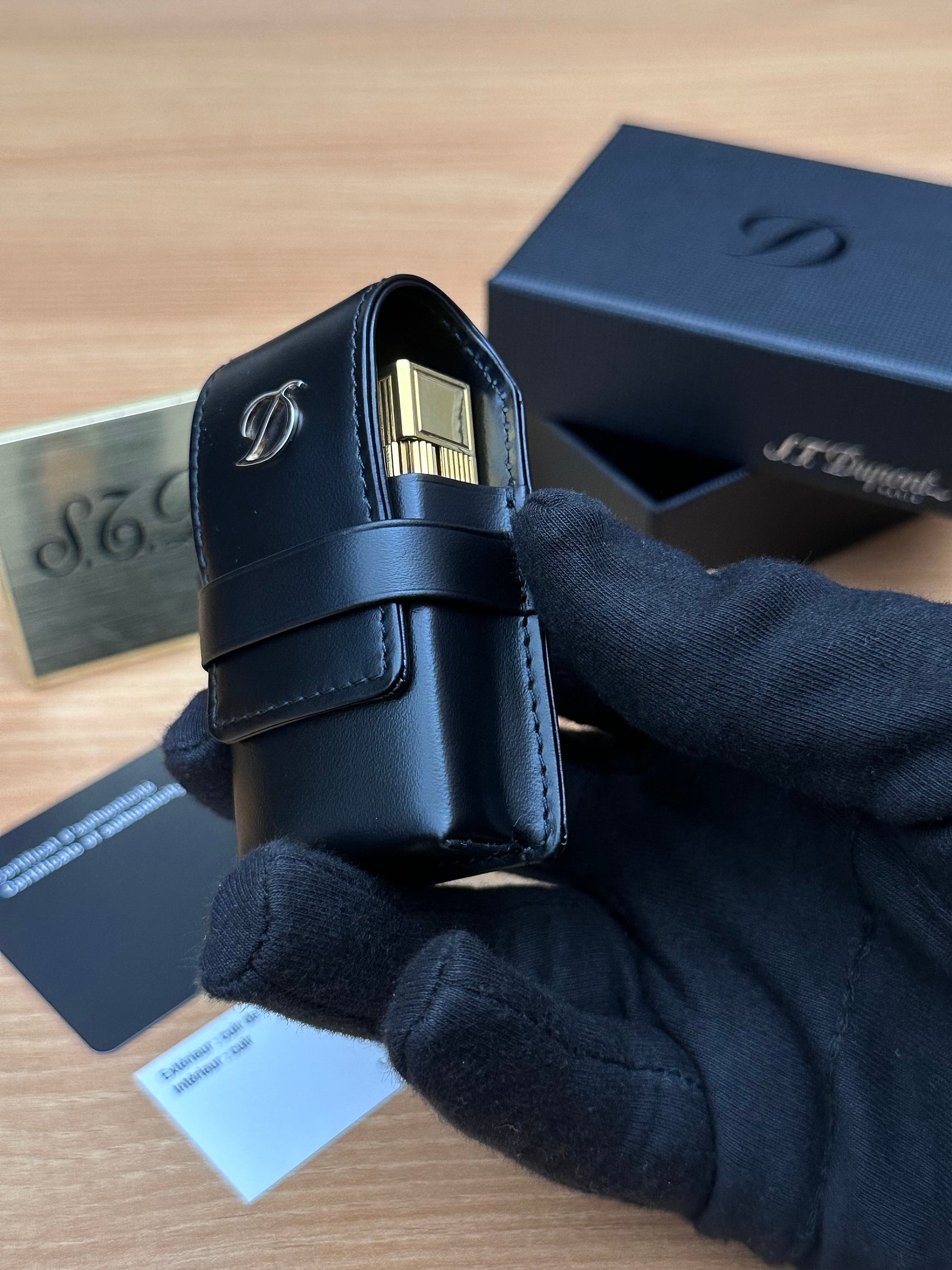 Authentic 1990 St Dupont lighter case for Line 1 model only large size / only case included / never used new with box and documents