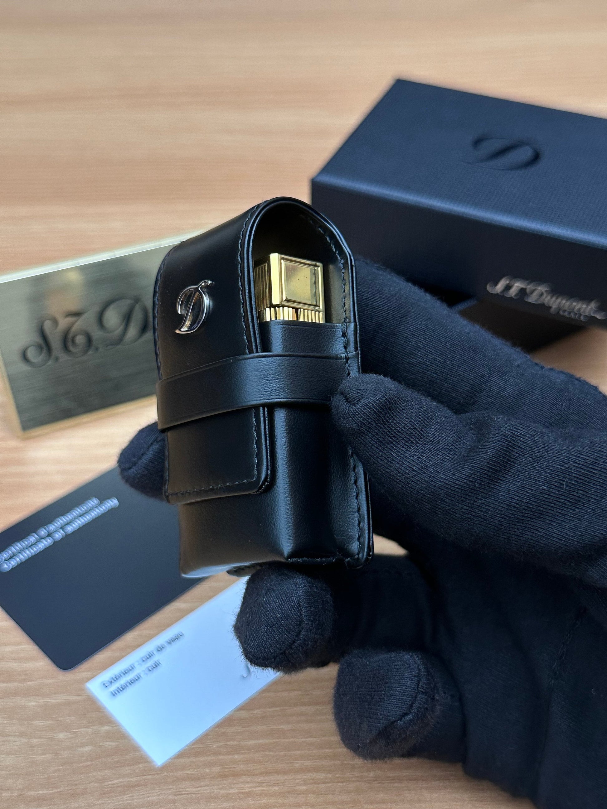 Authentic 1990 St Dupont lighter case for Line 1 model only large size / only case included / never used new with box and documents